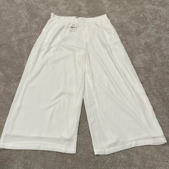 NWT Tronjori Women's White‎ Trouser Bright White Leg Pant Plus Size 1X - Picture 2 of 8